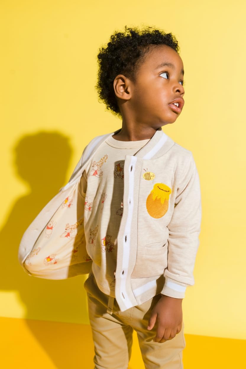 monica + andy Bomber Jacket, 100% Organic Cotton Clothes for Boys and Girls, Sizes For Kids, Toddler & Baby