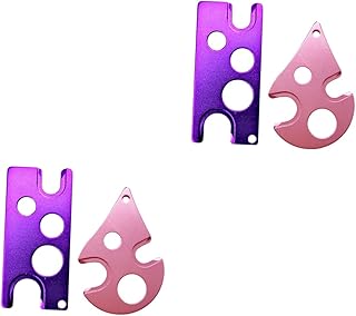 minkissy 4 Pcs Bottle Opener Keychain Bottle Opener Beer Accessories Key Bottle Opener Roller Bottles for Oils Bottle Caps Opener Universal Bottle Opener Bottle Caps Remover Metal Key Chain