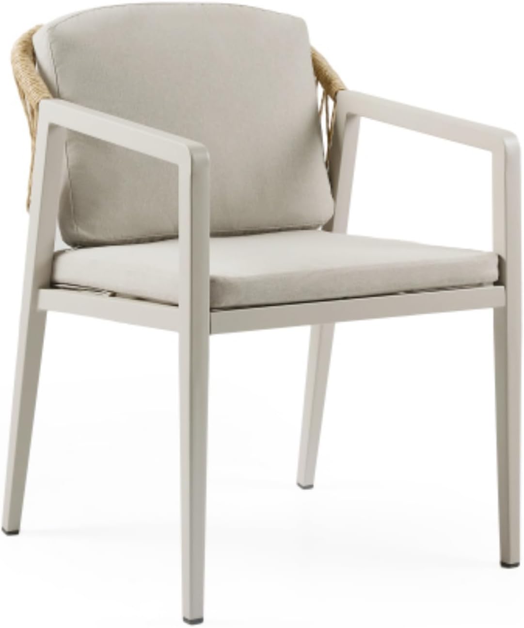 Outdoor Dining Chairs Set of 2, Wicker Rattan Woven Patio Chairs, Outdoor Armchair Seating for Backyard Poolside Porch Balcony