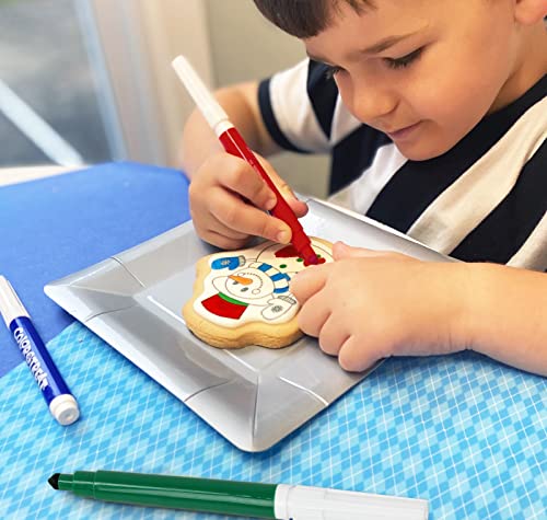 image for OMCookie Snowmen Winter Cookie decorating Kit Snowman 4 Cookies + 3 Ed