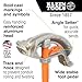 Klein Tools 51607 Aluminum Conduit Bender Full Assembly, 3/4-Inch EMT, 1/2-Inch Rigid, Wide Foot Pedal, Benchmark Symbols and Angle Setter