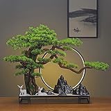 Drzewo symulacyjne Bonsai Creative Simulation Green Plants New Chinese Welcome Pine Dekoracja Salon Hotel Home Wejście Biuro Dekoracja Prezent Ganek Stół do herbaty Ozdoby ( Kolor : O )