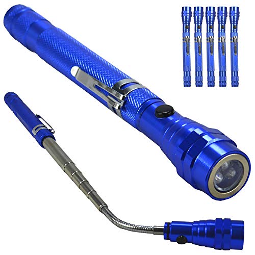 Lanterna Telescópica com imã Flexível Azul Kit 5 Peças CBRN06984