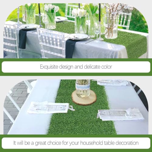 Mantel de césped artificial decorativo para fiestas de verano y protección de mesa en el hogar 8