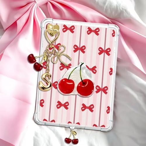 JINGSEN Cute Charms Set for Phone,Grip Holder,Dust Plug Charm Type C/USB C,Charms Compatible for Phone,Kindle for Women(Red Cherries S) - 5