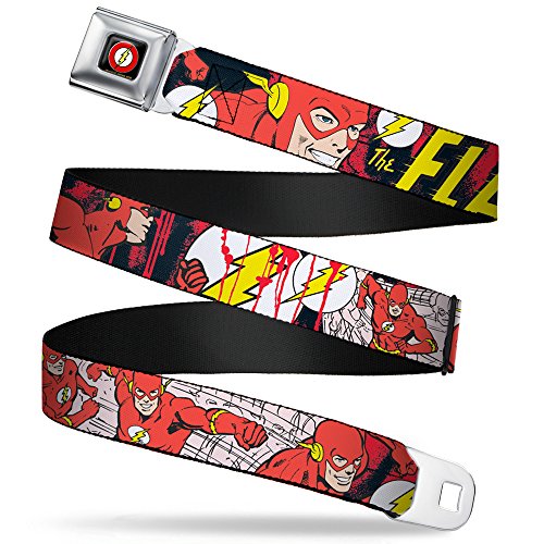 Ceinture Flash Buckle-Down style ceinture de sécurité originale pour les fans de super-héros