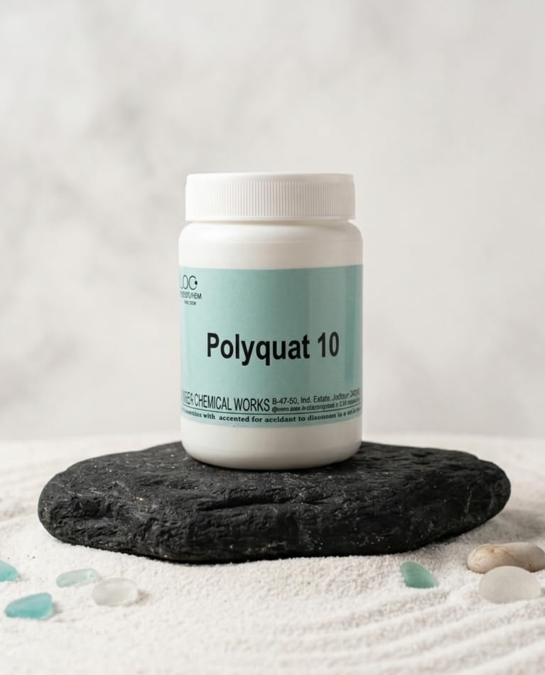 Ases Polyquaternium-10 100GM (PQ-10) Powder - 99% Purity Cationic Conditioning Agent for Hair & Skin Care - Anti-Static, Film Former & Thickener-image-1