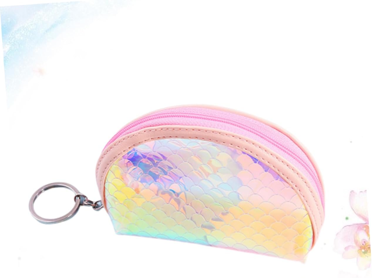 3 Pcs Holographic TPU Coin Purses with Zipper, Maiden Style Wallets image 4