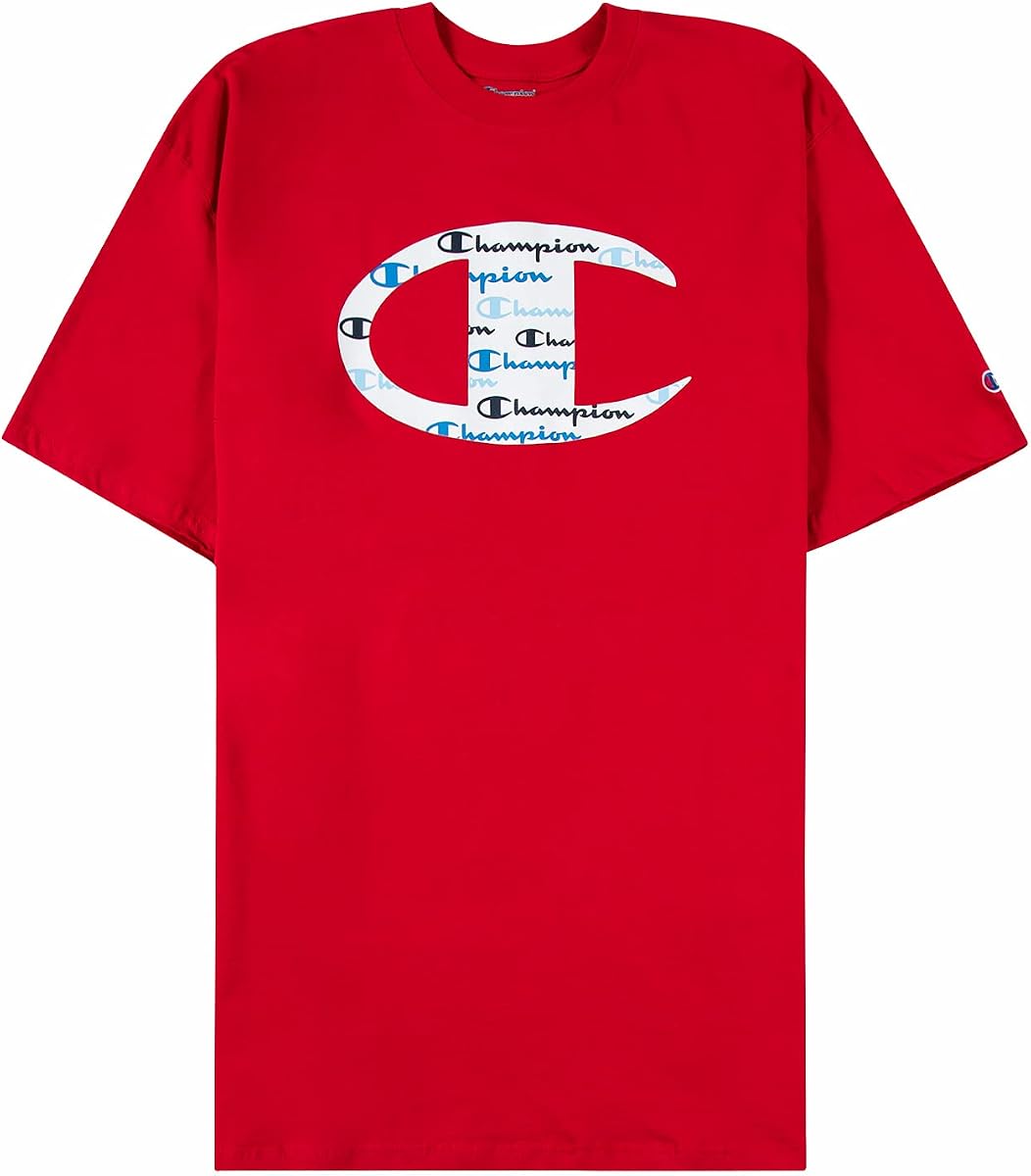 Champion Big and Tall T Shirts for Men – Crewneck Mens Big and Tall Graphic Tee
