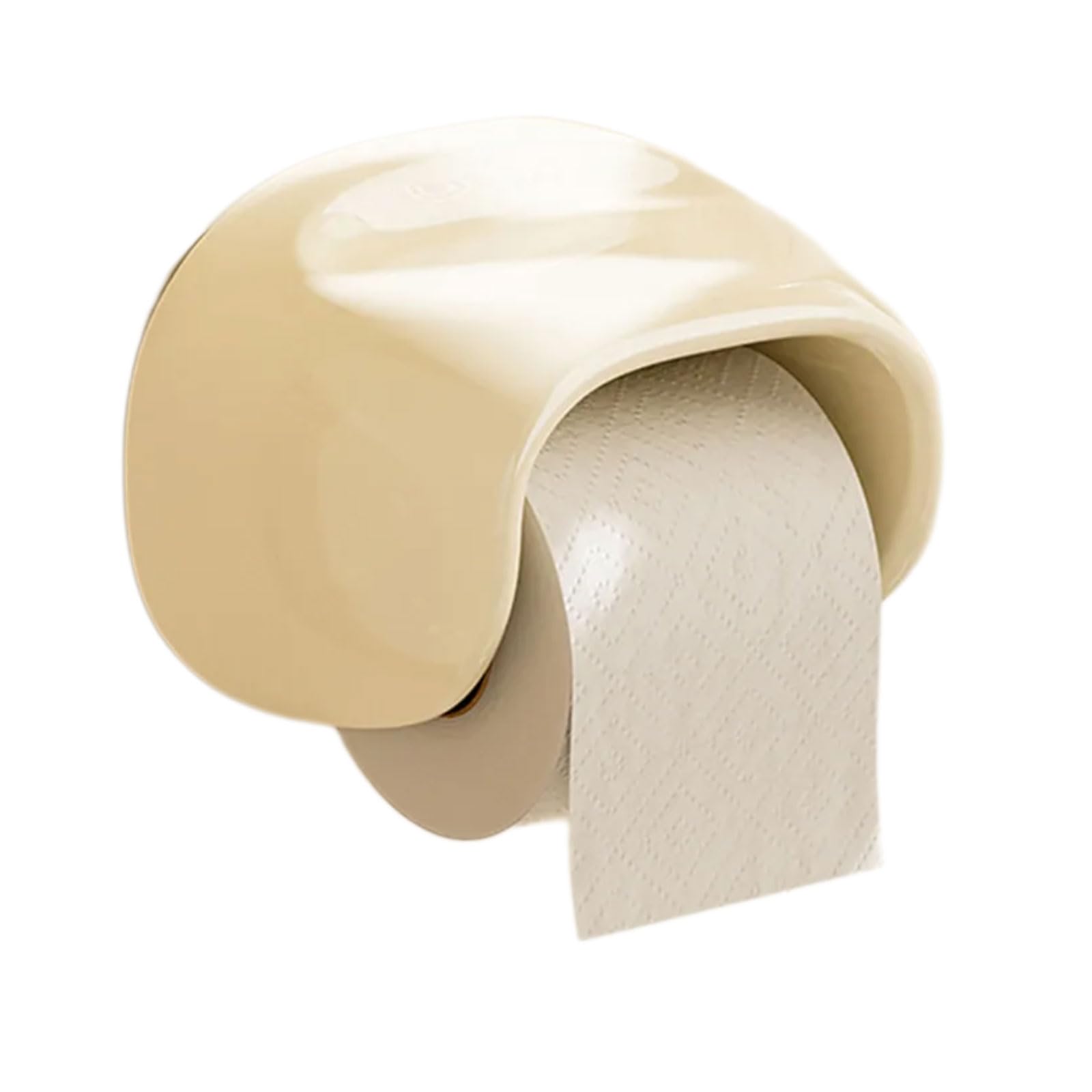 Contemporary Wall Mount Tissue Dispenser Strong Adhesive Backing Dispenser and Storage Rack Space Saving Bathroom Shelf