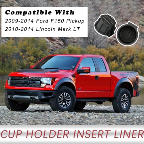 Portavasos para consola central Ford F150 2009-2014 2 piezas miniatura 4
