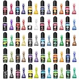 Epoxy Resin Pigments - 30 Colors Resin Color Pigment, Highly Concentrated Liquid Epoxy Resin Dyes for Resin Art, DIY Jewelry Making, Crafts and More. (30 Colors)