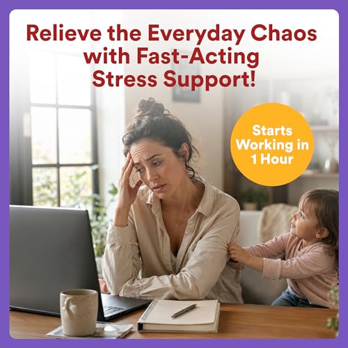 SmartyPants Adult Stress Support Gummies: Fast-Acting Calm & Mood Support with L-Theanine 200mg & Ashwagandha (Sensoril), Non-Drowsy, Mixed Berry Flavor, 60 Count (30 Day Supply) - image 2