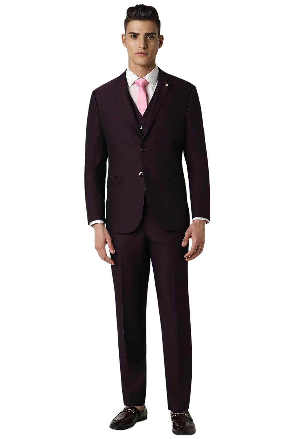 van heusen Men's Polyester Blend Three Piece Suit-Dress Set-picture-33