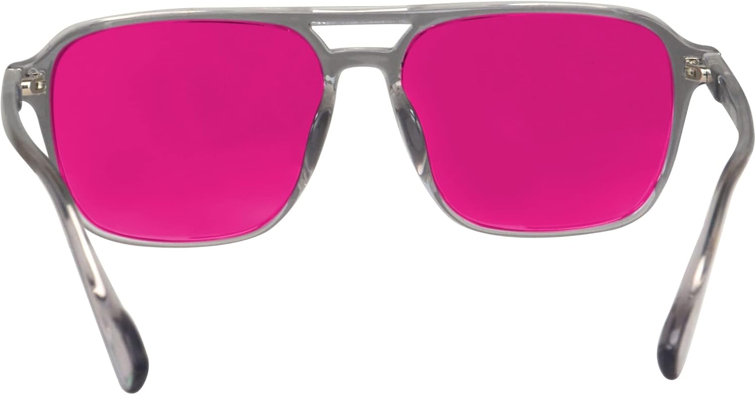 SHINU Color Blindness Glasses for Men Colorblinded Red-Green Glasses Men Color-blind Eyeglasses Color Vision Weakness-L3045CB