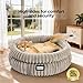 BALANCE Cat Bed Kitten Bed, Washable Round Cat Beds for Indoor Cats,Super Soft Plush Faux Fur Pet Bed for Puppy and Kitten with Anti-Slip Bottom