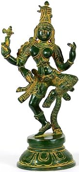 Dancing Ardhanarishvara Shiva Shakti - Brass Sculpture