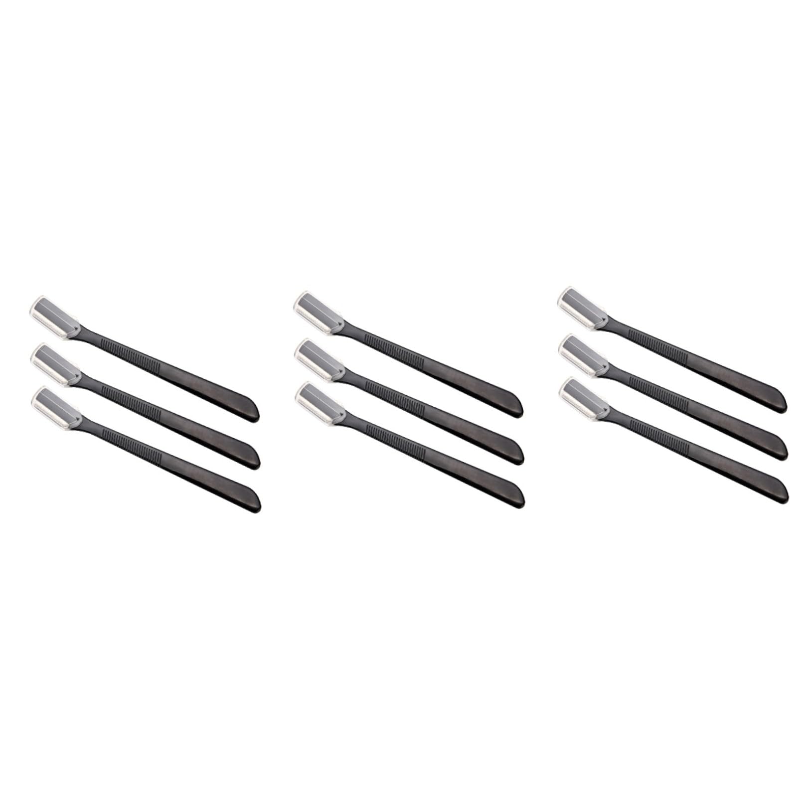 FRCOLOR 3 Sätze Praktischer Augenbrauentrimmer Gesicht Bausatz Werkzeug Make-up-zubehör Augenbrauen Rasierer Black 12 Stücke * 3