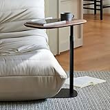 YLACMALS Moderna mesa auxiliar minimalista en forma de C, dormitorio