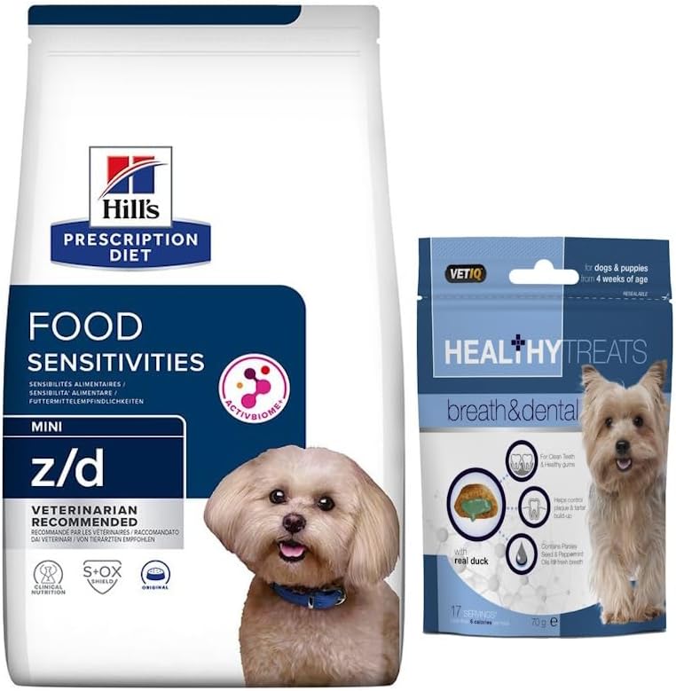 Diet ZD Sensitivities Mini Dry Food for Dogs 1kg and Dental Treats
