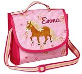 Spiegelburg 14522 - Ponyhof Kindergarten-Umhängetasche mit Namen beschriftet