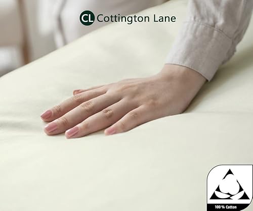 Short Queen Sheets For Rv Camper-Queen Short Sheets For Rv-Cotton Short Queen Sheets-Rv Queen Sheets Cotton-4 Piece Sheet Set-16 Inch Deep Pocket Fitted Sheet With Elastic All Around(Ivory) #TOP7