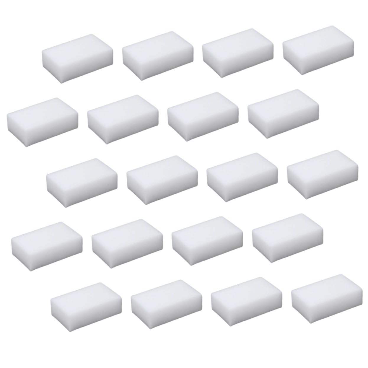 Gomme de Nettoyage 20 Pièces Éponge Blanche pour Vaisselle