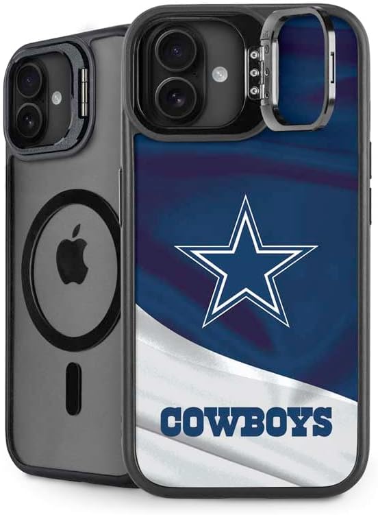 Skinit Kickstand Phone Case Compatible with iPhone 16 Plus - Officially Licensed NFL Dallas Cowboys Design
