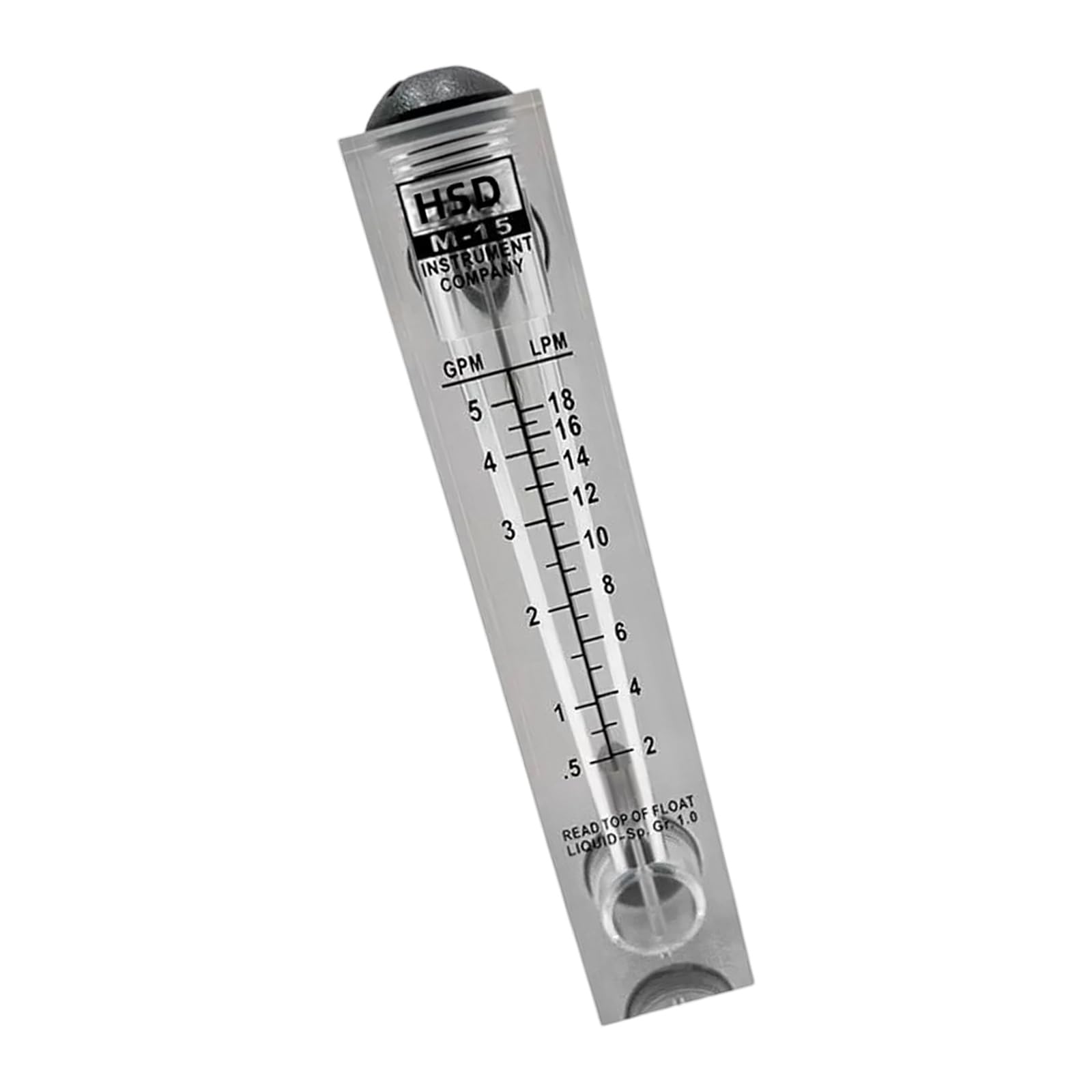 Tsophreniq 5 Gallons Strong Acrylic Abs Water Flows Meter With Accurate Readings Stream Measurement Device For Industrial & Laboratory Use Abs Measure Dense Measurement Device