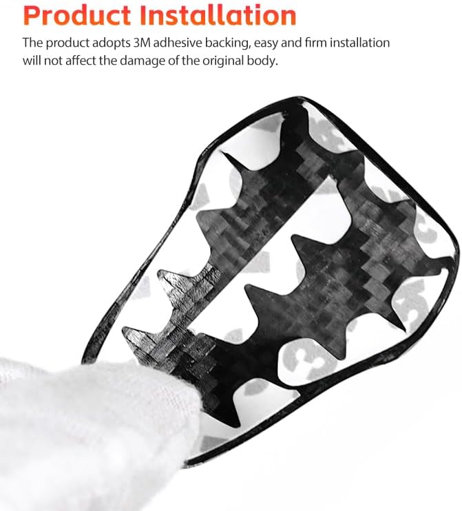 Real Carbon Fiber Gear Shift Knob Cover Trim for Subaru Crosstrek 2024 2025 2026,Forester 2025 2026，Outback 2025 2026 for Subaru Accessories 2025 2026 (Black)