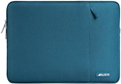 MOSISO Laptop Sleeve Bag Compatible with MacBook Pro 16 inch 2023-2019 M2 A2780 M1 A2485 Pro/Max A2141/Pro Retina 15 A1398, 15-15.6 inch Notebook, Polyester Vertical Case with Pocket, Black