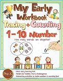 My Early Tracing and Counting 1-10 Number Workbook: Workbook practice books paper for preschool Toddler or kindergarten start counting with easy ... Fun with dotted lined sheets,8.5x11 inches