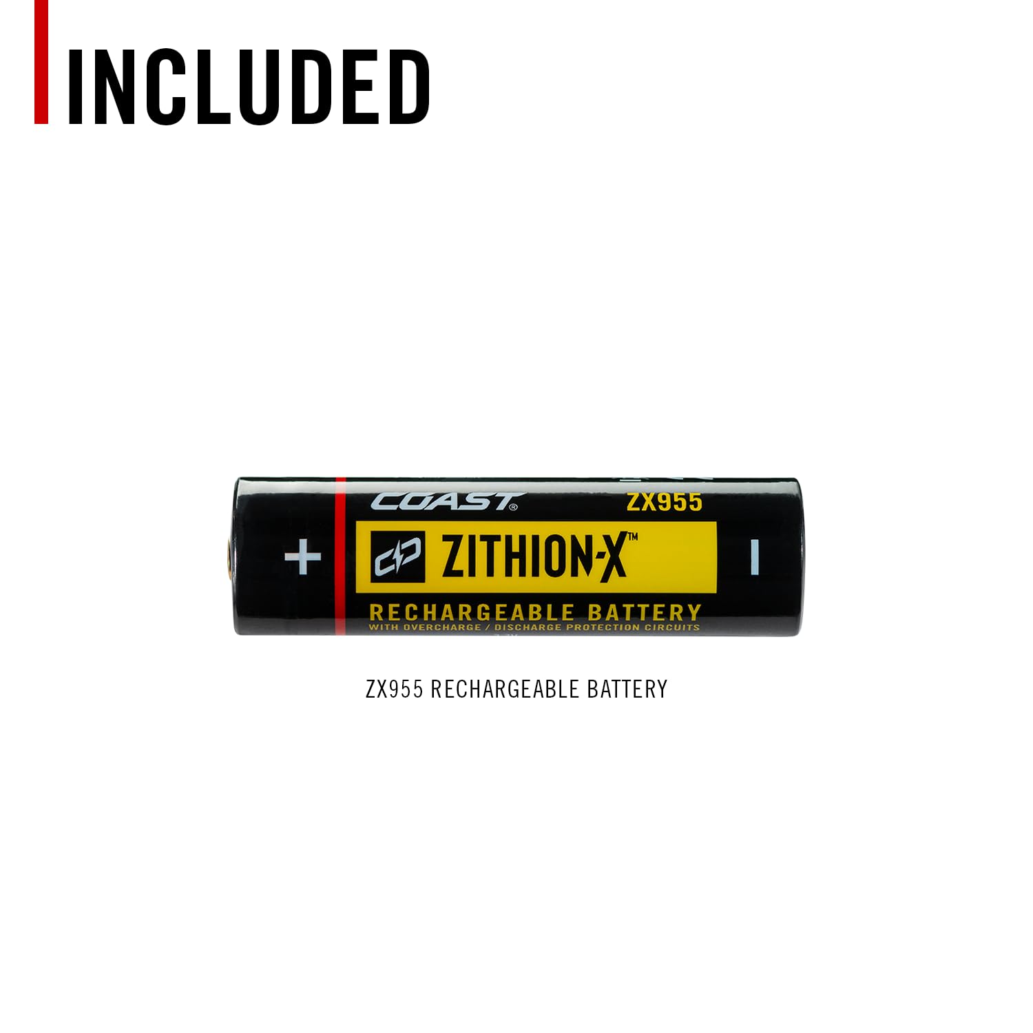 Coast ZX955 ZITHION-X Li-Ion Rechargeable Battery for The EAL18