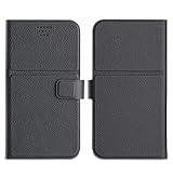 MUCUN0316 Muvit Etui Folio Universel avec Noir Sticker 3M Taille L JUSQUA 5.1\'\'