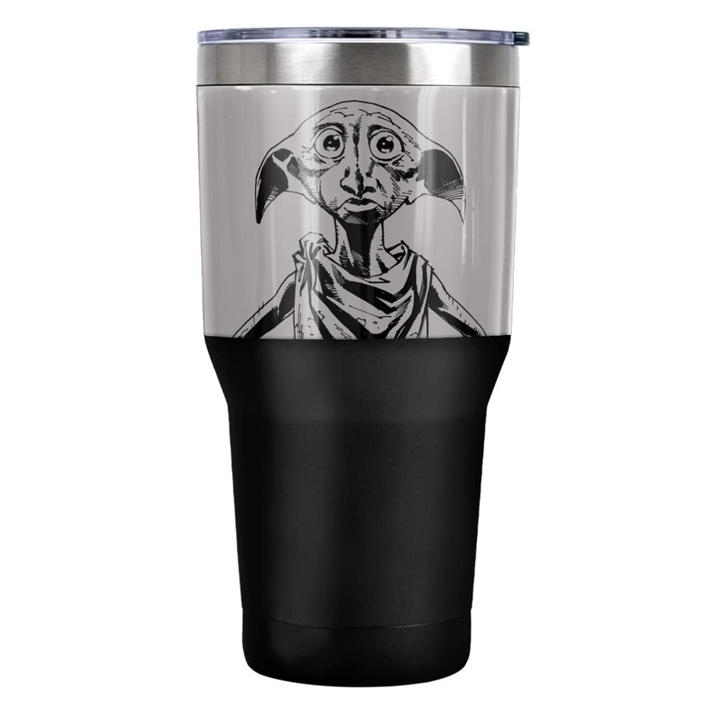 Harry Potter Dobby Stainless Steel Tumbler 30 oz Coffee Travel Cup, Vacuum Insulated & Double Wall with Leakproof Sliding Lid