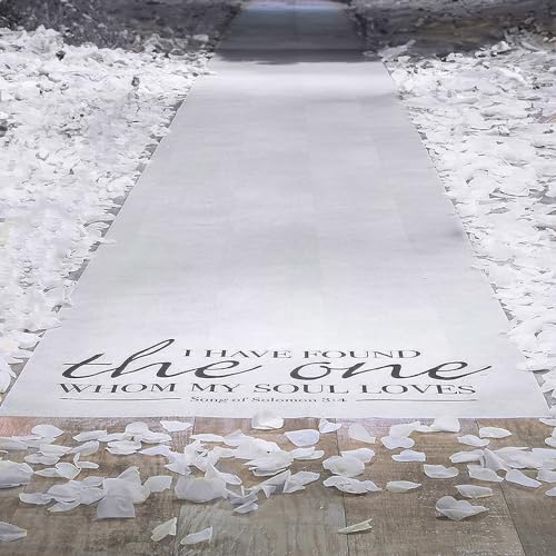 Fun Express Song of Solomon Aisle Runner with White Rose Petals - 201 Pieces