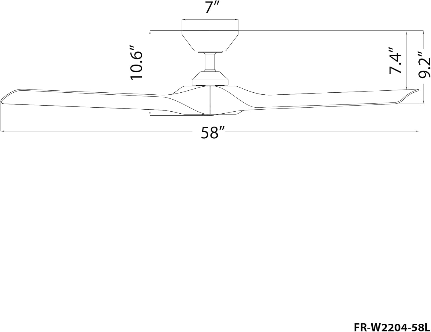 Modern Forms Torque Smart Indoor and Outdoor 3-Blade Ceiling Fan 58in Satin Brass/Black with Remote Control works with Alexa and iOS or Android App
