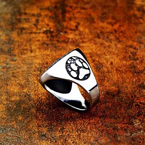 LIANXIAOXAO - Nhlzj Viking Runes Anéis Celtic Norse, Nó Nordic Wolf Bear Paw Garra Veles Símbolo Hom