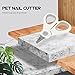 balacoo Pet Cat Nail Clipper Cats Claw Nail Cutter Stainless Steel Easy Plastic Handle
