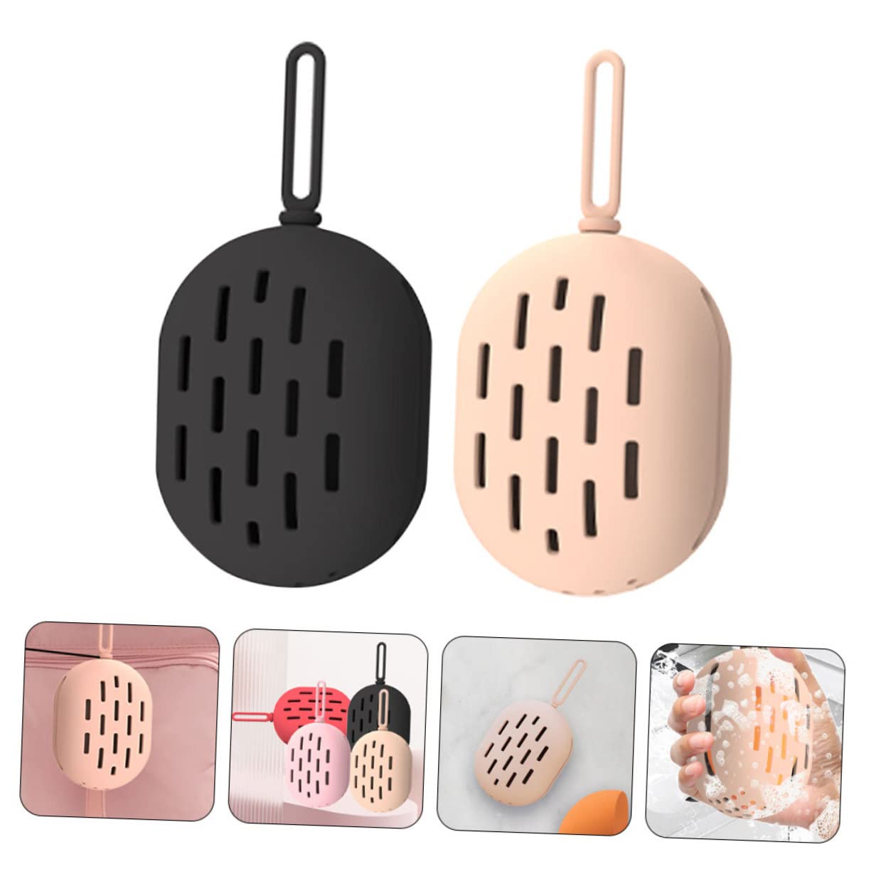 ABOOFAN 8stücke Silikon Makeup Schwamm Aufbewahrungsbox Tragbarer Kosmetikbehälter Für Beauty-schwämme Geeignet Für Reisen Und Täglichen Gebrauch Atmungsaktiv Und Platzsparend