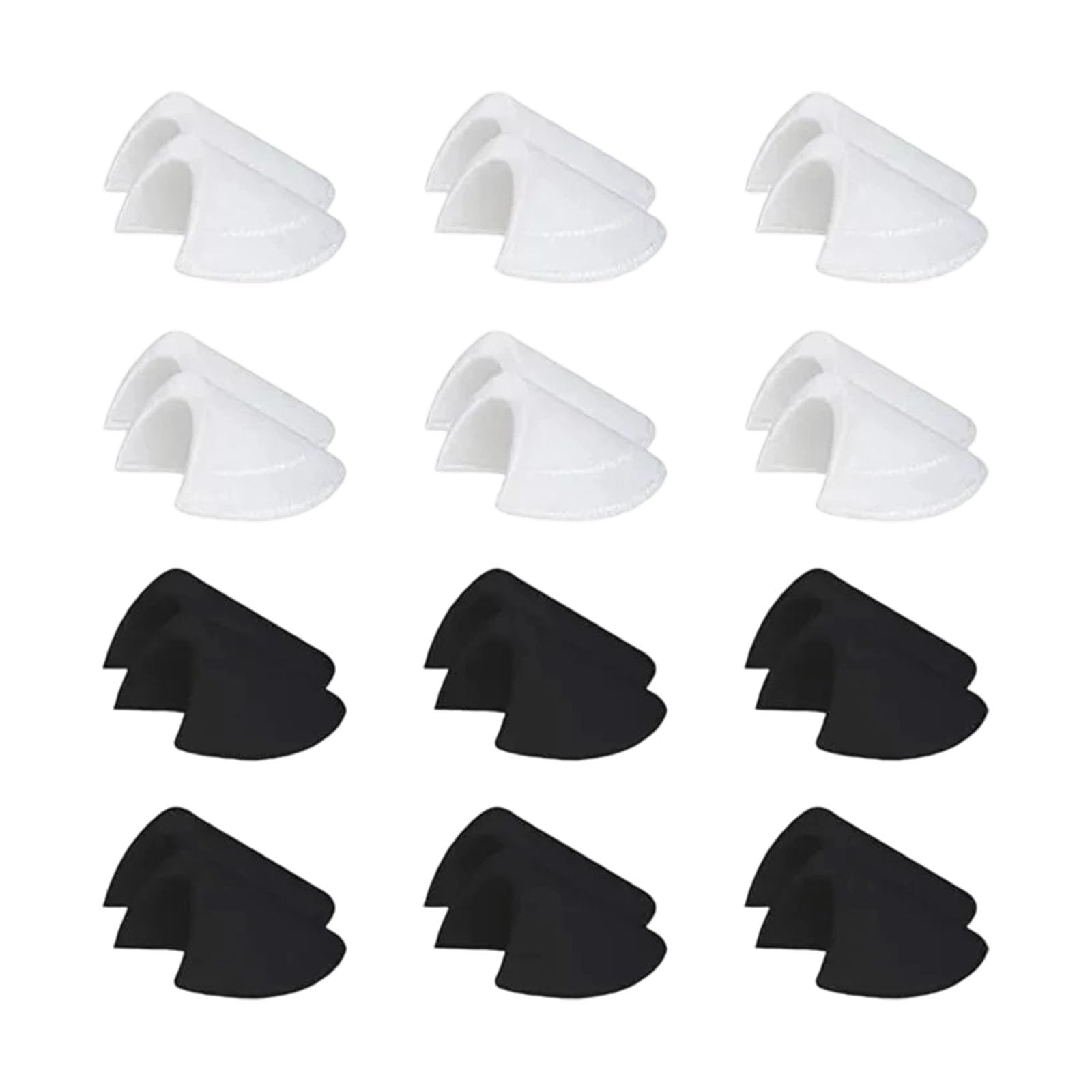Kaeltsyn 6Pairs Removable Clothing Set-in Shoulder Pad Sponge Padding for Women Men Suits Jackets Coats Clothing Project Breathable Pad