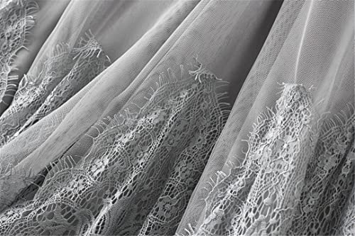 Moolhhe Vintage Elegante Pizzo Patchwork Lungo