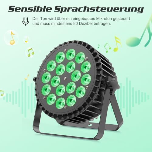 Par LED 200W RGBW projecteur de scène DMX 8CH avec télécommande disco