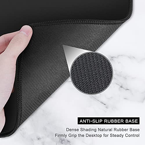 Image of Auhoahsil Extended Mouse Pad, XXL Gaming Mouse Pads, Large Big Mousepad Laptop Computer Keyboard Mat Desk Pad with Non-Slip Base Stitched Edge for Gaming Office, 31.5 x 15.7 inch, Green Ocean Beach