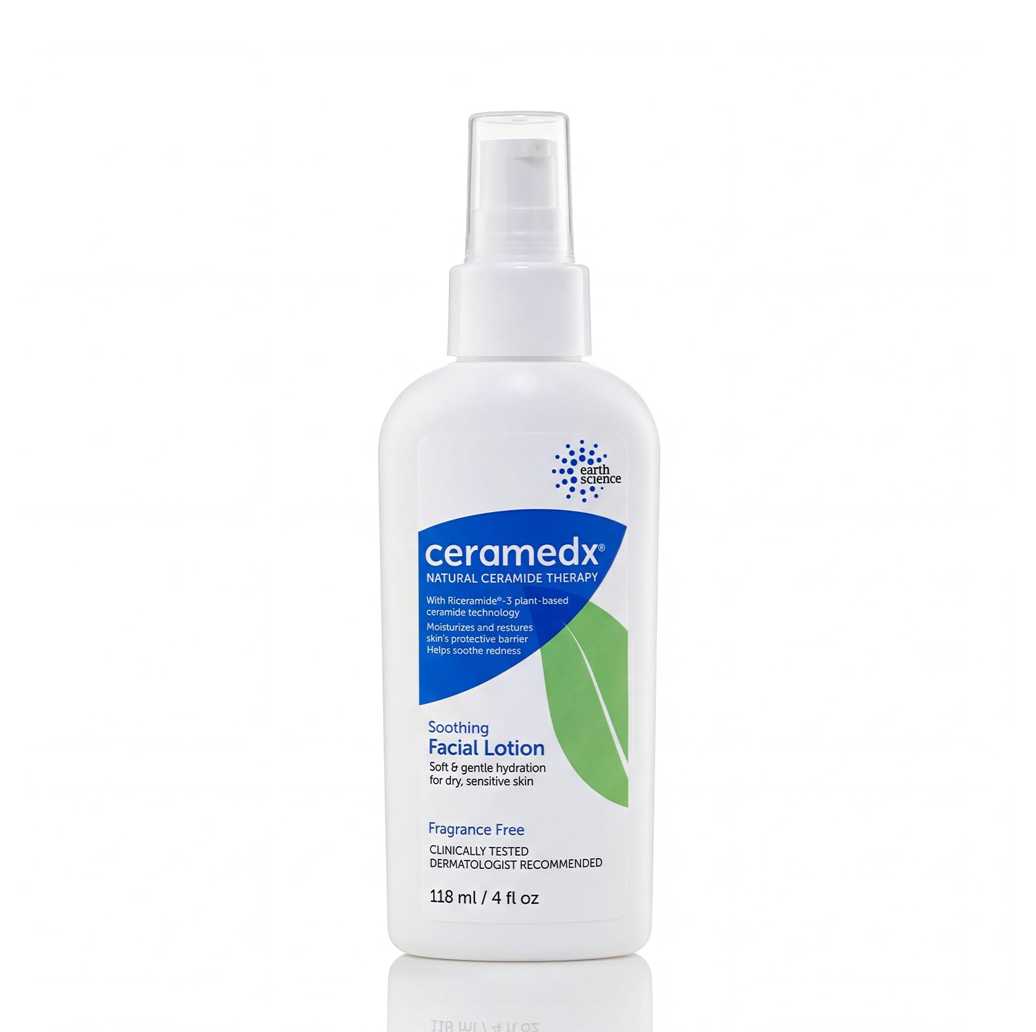 Ceramedx – Soothing Facial Lotion | Natural Ceramide Lotion for Dry, Sensitive Skin | Cruelty Free, Vegan & Fragrance Free | 4 fl oz