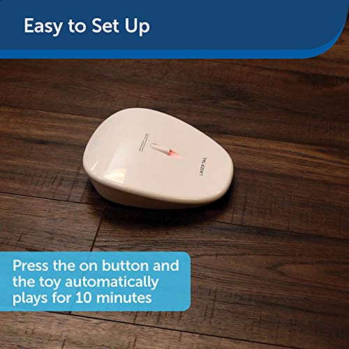 Petsafe Laser Tail Cat Toy - Interactive Pet Supplies - Indoor - Relieves Anxiety - Moves Around Floor To Create Random Laser Patterns - Hands-Free Play - Auto Shutoff Prevents Overstimulation #TOP3