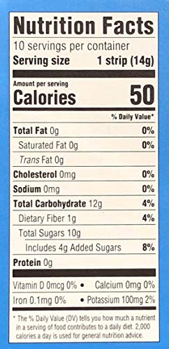 Good and Gathe Flavor Fusion Fruit Strips Fruit Leathers Spuntino salutare a base di vero concentrato di purea di frutta R 10 Strips - Image 3