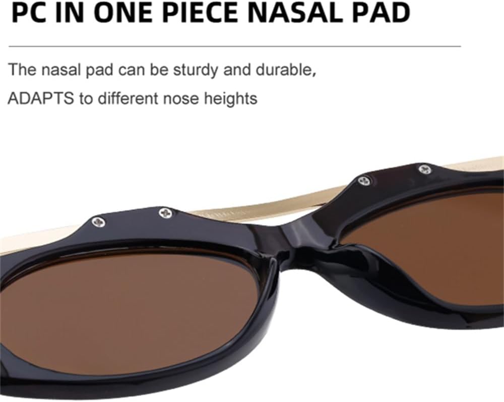 [JRLLFD] ヴィンテージ スモール オーバル フレーム サングラス レディース メタル フレーム サングラス レディ パンク