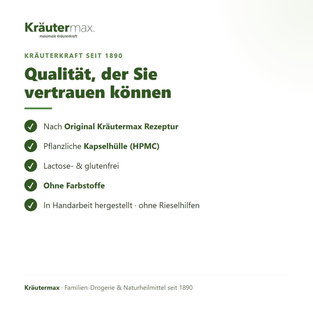Kräutermax Gelenkkapseln Hochdosiert, mit Glucosamin, Chondroitin, Mangan, Selen, Hyaluronsäure, Vitamin C und B, Gelenk Komplex Kapseln, 50 Kapseln