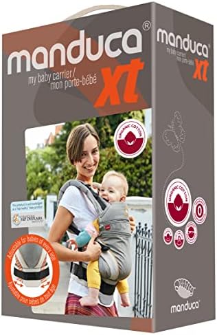 manduca XT Carrier > < Ergonomic Baby Carrier Backpack, Adjustable Seat, 3 Positions, Organic Cotton, Fits Newborns and Toddlers (Le Petit Prince® by manduca® XT, Mone)